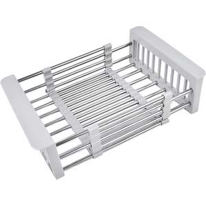 20 Sale: Adjustable Drainer Basket Drain Tray for Dish,Fruit