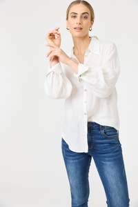 Tops: Studio Shirt - Salt