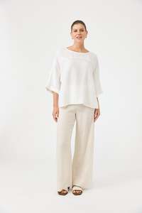 Studio Relaxed Top - Salt