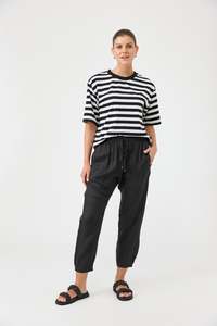Bottoms: Studio Relaxed Pants - Ebony