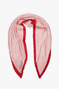 Accessories: Antler Neck Scarf - Signal Red