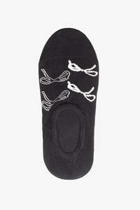 Accessories: Antler No Show Sock - Black Bows