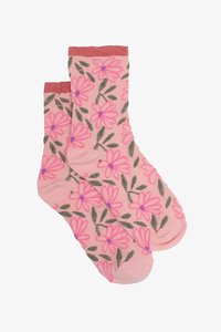 Accessories: Antler Pink Flowers Sock