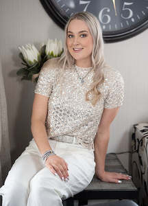 *** PRE ORDER *** Harlem Ruby Top - Silver