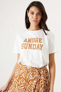 Sale Rac: Garcia Amore Tee - Off White