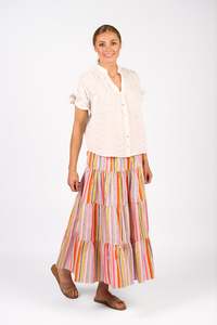 Knewe Addison Top - White Check