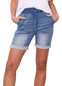 Shorts: Monaco Jeans Riley Denim Shorts - Light Blue