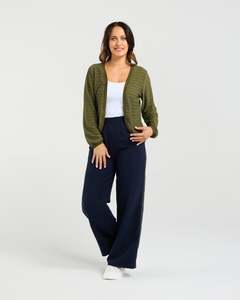 Kimonos: Zafina Quinn Cardi - Olive