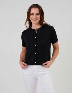 Stella + Gemma Rue Cardi - Black