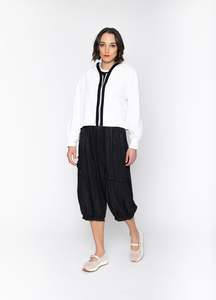 Blacklist Sierra Hoodie - White with Black Trim