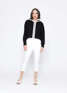 Jackets: Blacklist Sierra Hoodie - Black with White Trim