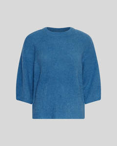 Sweaters Hoodies: MSCH Hila Hope 2/4 Pullover - Vallarta Blue