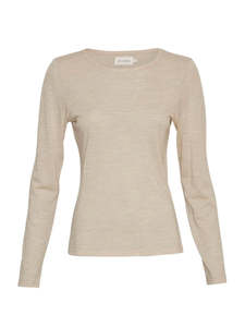 Sweaters Hoodies: MSCH Nesmina Top - Peyote Melange