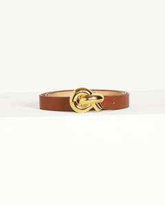 Belts: Fate + Becker Knot Belt - Tan