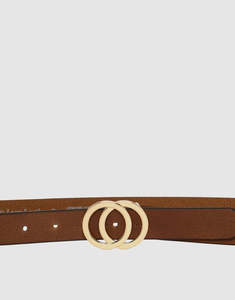 Belts: Loop Leather Brittany Belt - Tan
