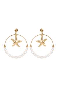 Jewellery: Haven Bahama Circle Earring - Starfish