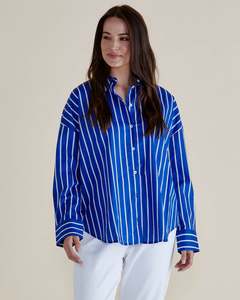 Betty Basics Regatta Shirt - Blue Stripe
