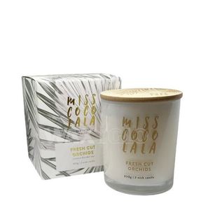 Miss Coco Lala 300gm Coconut Wax Jar Candle - Fresh Cut Orchids