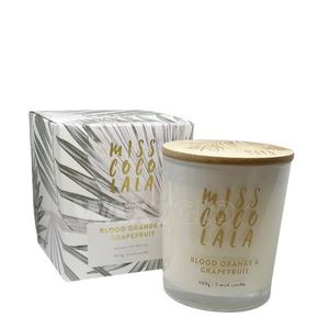 Miss Coco Lala 300gm Coconut Wax Jar Candle - Blood Orange & Grapefruit