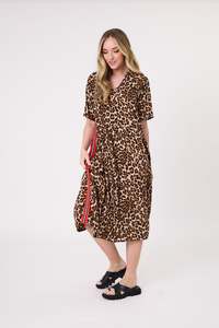 Lemon Tree Leona Dress - Leopard Print