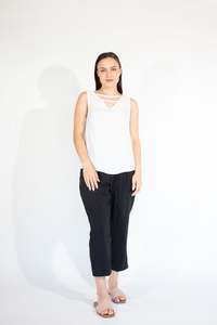 Jaclyn M Pearl Blouse - White