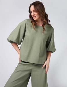 Stella + Gemma Ursula Blouse - Sage