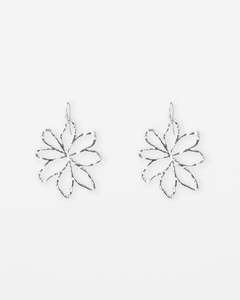Stella + Gemma Large Cut Out Flower - Silver