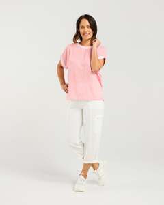 Zafina: Zafina Olivia Top - Pink Check