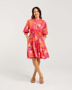 Seduce: Seduce Lottie Dress - Sunset Garden