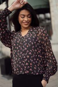 MSCH Evelda Orabella Shirt AOP - Desert Rose