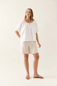 Isle of Mine Nilsa Button Top - Lotus