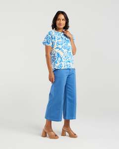 et alia Kyla Top - Flowerbomb Blue