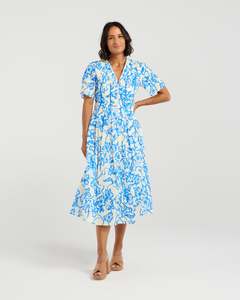 Et Alia Ss25 Drop 1 September: et alia Vera Dress - Flowerbomb Blue