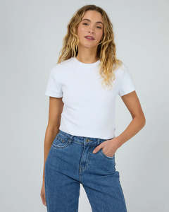 New Arrivals: Silent Theory Bella Crop Tee - White