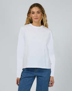 Silent Theory Regular Long Sleeve Tee - White