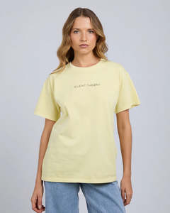 New Arrivals: Silent Theory Logo Tee - Lemon