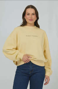 New Arrivals: Silent Theory Logo Crew - Lemon