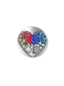 20 mm Multicoloured Tree of Life Snap