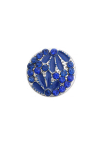 Products: 20 mm Dark Blue Flower Snap