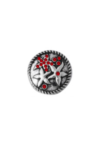 Products: 20 mm Red Flower Snap