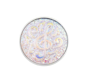 18mm Silver Note Snap
