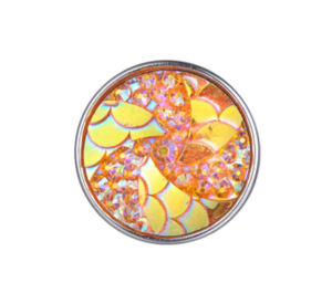 20 mm Yellow Mermaid Swirl