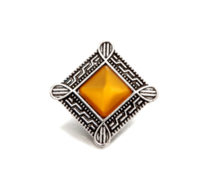 20 mm Amber Diamond Snap