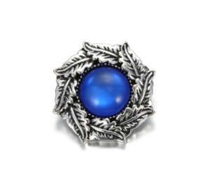 Products: 20mm Dark Blue & Leaves Snap