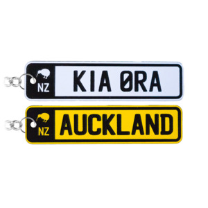 Fathers Day Gift Boxes: Slim Kiwi NZ Number Plate Keychain