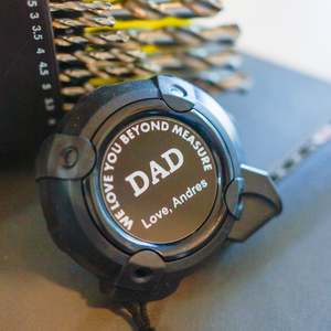 Fathers Day Gift Boxes: We Love You Beyond Measure Personalised Tape Measure