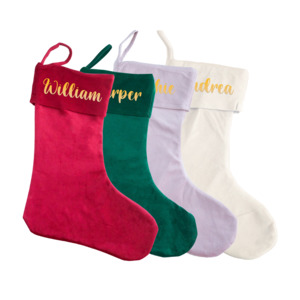 Deluxe Velvet Christmas Stocking