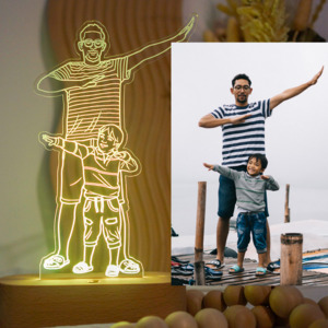 Line Art Photo Night Light