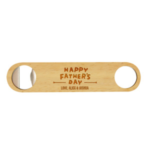Bottle Openers: Father’s Day Rubberwood Bottle Opener