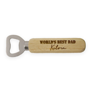 Bottle Openers: World's Best Dad Personalised Bottle Opener